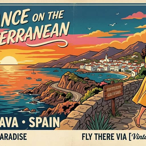 Vintage Poster Couples AI style example