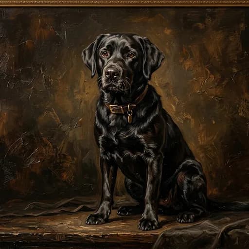 Classic Oil Pets AI style example