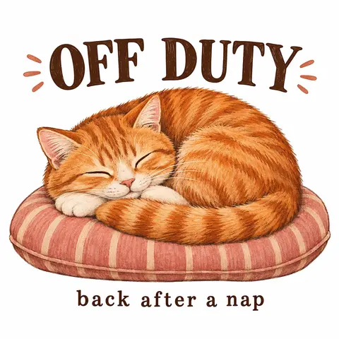 Off Duty Cat Mug