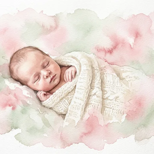 New baby gift guide: custom AI portrait example