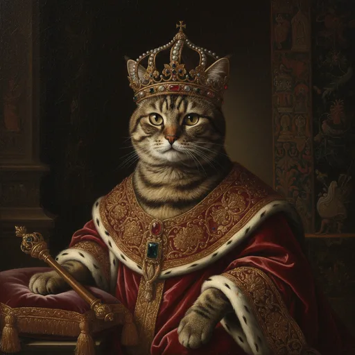 Cat Mom gift guide: custom AI portrait example