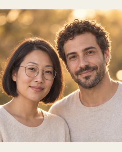 Golden Hour Couples AI template example