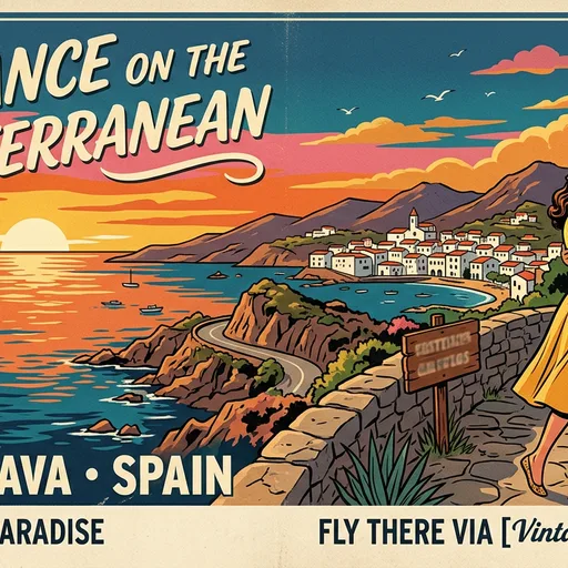 Vintage Poster Couples AI template example