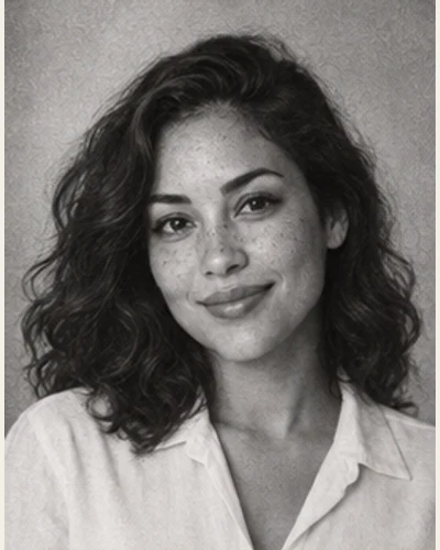 Monochrome Film Portraits AI template example